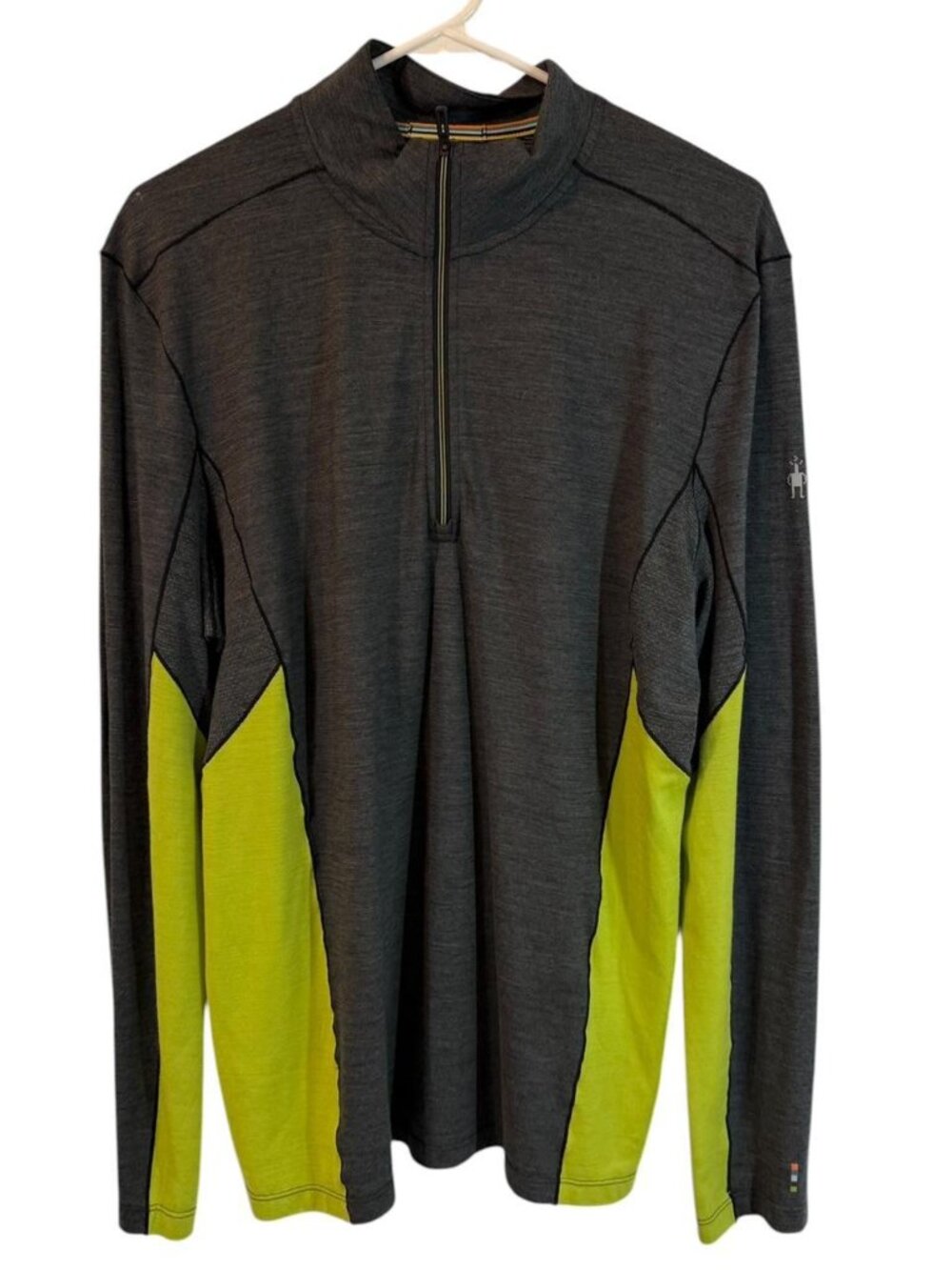 Smartwool Men's Merino Sport 150 Long Sleeve 1/4 Zip, Size Medium